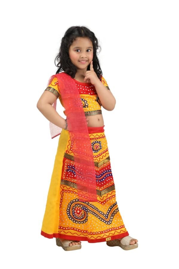 BookMyCostume Radha Gujarat Garba Navratri Indian State Fancy Dress Costume for Girls and Women - Without Jewellery - Image 2