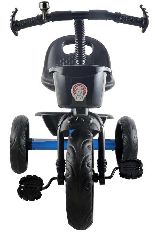 Pluto Lite Tricycle for Kids | Cycle for Kids 1-4 Years | Baby Cycle | Bicycle for Kids with Storage Basket, Cushion Seat and Seat Belt TZ-547 (Blue) - Image 2