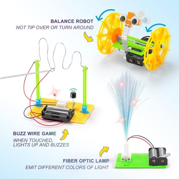 STEM Robotics Kit, Science Experiments for Kids Age 8-12 6-8, STEM Toys Boys Craft Projects 8-10, Engineering Build Robot Building Kits Girls 5 6 7 9 10 8 Year Old Boy Birthday Gift Summer Activities - Image 5