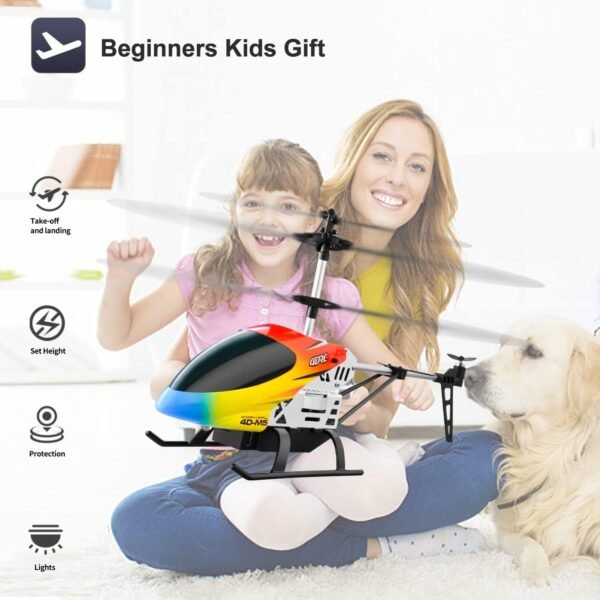 Jack Royal Remote Control Helicopter for Kids Altitude Hold 2.4GHz RC Helicopters with Gyro for Beginner Toys Indoor Flying with 3.5 Channel LED Light Multi Color - Image 2