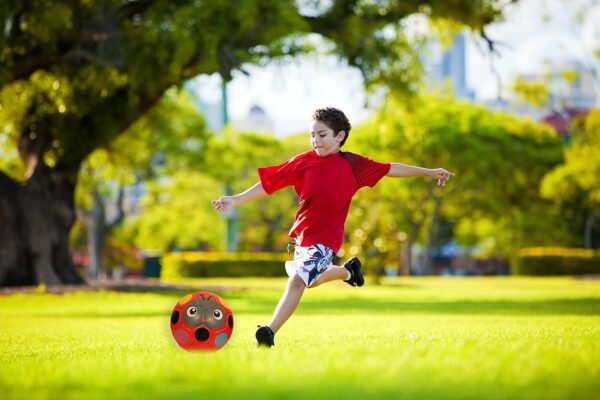 Chocozone Synthetic Leather Football for Kids 2-5 Years Soccer Ball for Toddlers Toys for 4 Years Old (Size 2) (Multicolor)