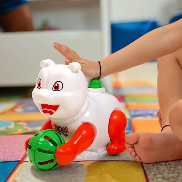 Push & Go Child Toys 2-5 years Boxer Dog Toys for 5 + year old Push & Go Toy for 1+ years old – White - Image 5