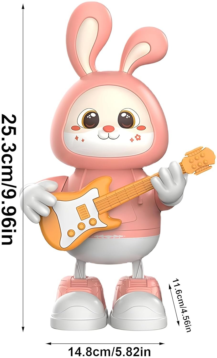 Dancing Music Guitar Rabbit Toy, Babies Toys 1-3 Year Old Toddler Toys, Toddler Education Toys, Musical Intelligence Development Toys for Kids Boys Girls - Image 3