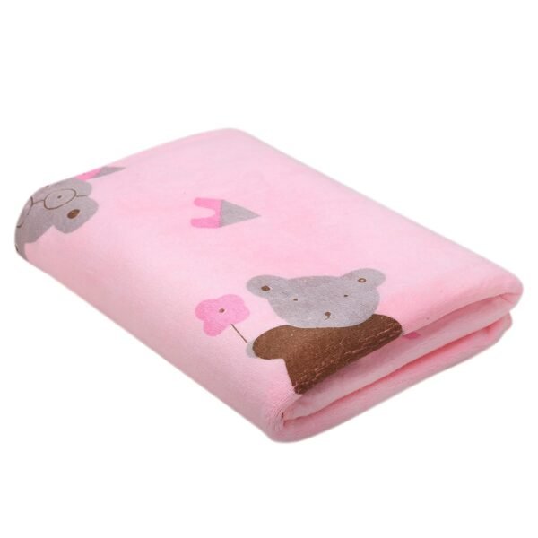 Microfiber Medium Size Bath Towel - 400 GSM/Extra Soft and Super Absorbent Bath Towels for Women\'s, Kids and Newborn Babies - Set of 1 (120x60 CM) - Pink - Image 6