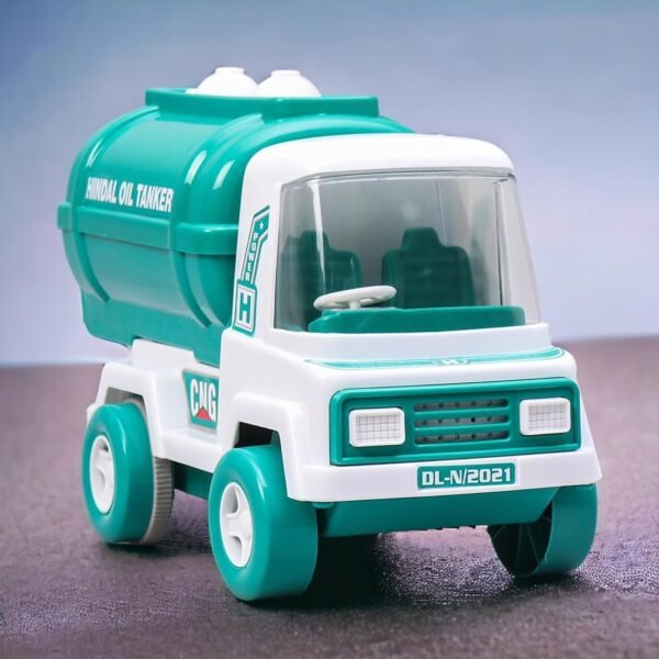 Hindal Oil Tanker Toy for Kids - Push and Go Toy | Friction Powered Durable Quality Material - Plastic | Indoor - Outdoor Play | Age 2 Years and Above (Oil Tanker)
