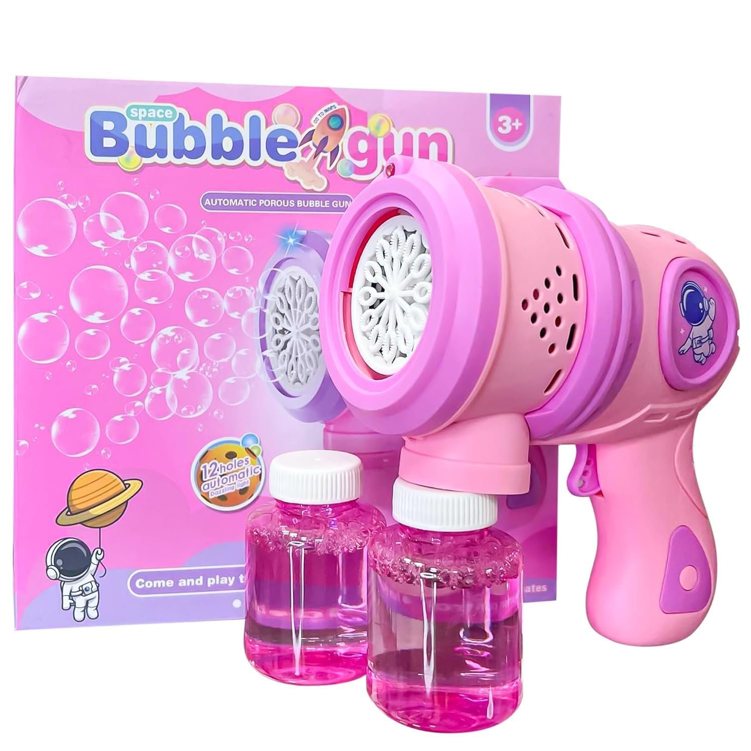 Goyal\'s Bubble Machine Gun with Colorful Lights for Kids Automatic Bubble Gun Leak-Proof Design with 1 Bubble Solution - Image 4