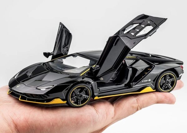 1:24 Mclaren 720 Diecast Metal Pull Back Car with 6 Openable Doors with Sound and Light Toy Decoration car Best Gift Toys for Kids ?Colors as Per Stock? - Image 5
