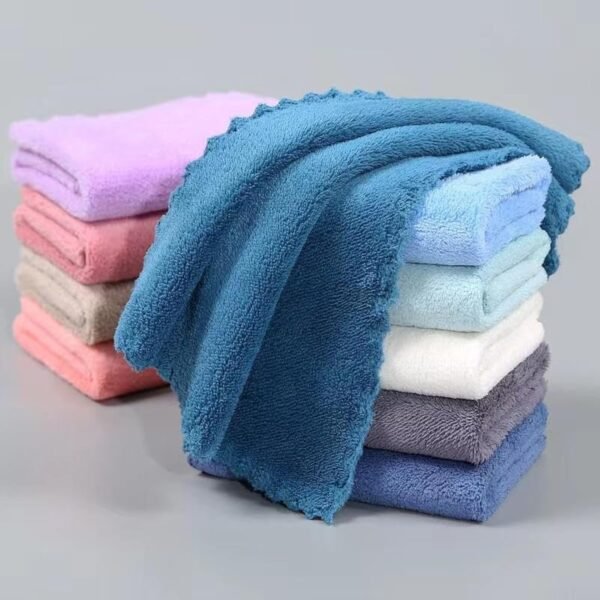 Face Towel/Handkerchief/Rumal Microfiber Small Size -Pack of 12 Pieces - Soft and Super Absorbent Face Towels for Women\'s, Kids and Newborn Babies - 25x25 CM - 12 Pieces