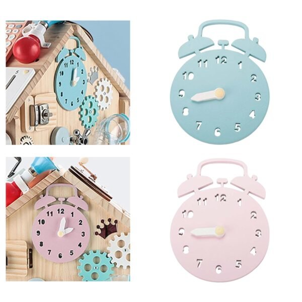 bnf® Kids Clock Toy Busy Board DIY Accessories Material for Kids Toddler Blue Baby | Toys for Baby | Developmental Baby Toys - Image 5