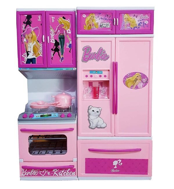 Plastic 42 Pcs Big Size Kitchen Playset | Musical & Light Kitchen Set Toy for Kids with Sound and Accessories Set for 4 Year Old (Multicolor)