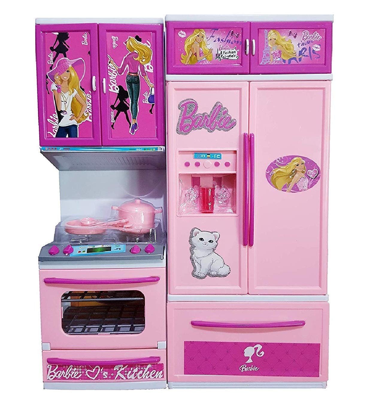 Plastic 42 Pcs Big Size Kitchen Playset | Musical & Light Kitchen Set Toy for Kids with Sound and Accessories Set for 4 Year Old (Multicolor)