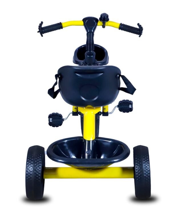 Tricycle for Kids Green Colour with Basket Baby Tricycle for Baby boy or Baby Girl Kids trikes or Toddler Tricycle for 1-4 Years Kids (Yellow) - Image 3