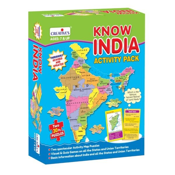 Creative’s Know India | Map Puzzles| Learning & Educational | Jigsaw Puzzles | Learning Games for Kids | Educational Puzzle Games | Geography Puzzles for Ages 7 & up