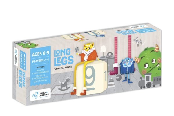Chalk and Chuckles Long Legs Addition and Subtraction Maths Fun Educational STEM Game for Age 6-9 Years Old Boys and Girls - Multicolour,for 5 Years and up - Image 6