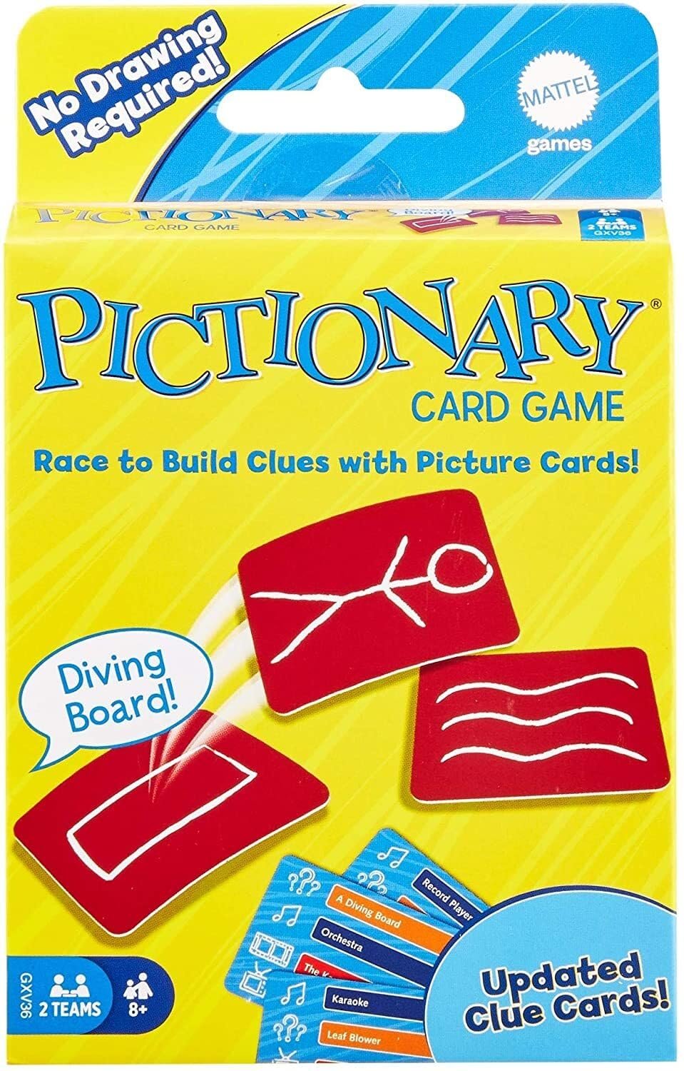 Games Mattel for Kids PICTIONARY Card Refresh, Multicolor,144 Pieces,Pictionary Card Refresh