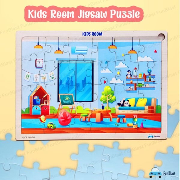FunBlast Puzzles for Kids - 24 Pcs Kids Room Jigsaw Puzzle for Kids of Age 3-5 Years, Wooden Board Jigsaw Puzzles, Floor Puzzle for Children, Learning and Educational Jigsaw Puzzle Toys - Image 4