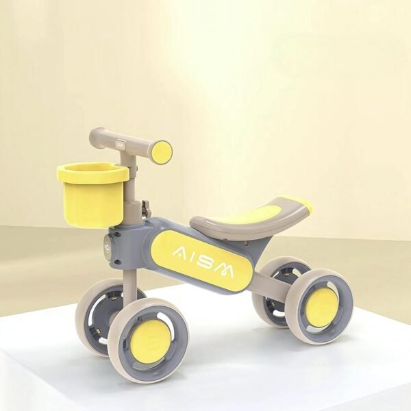 Baby Push Ride-On Car for Toddler Kids 1-4 Years Old Boys & Girls with 4 Wheels Ride On Toys Upto 30 Kgs Weight (Yellow)