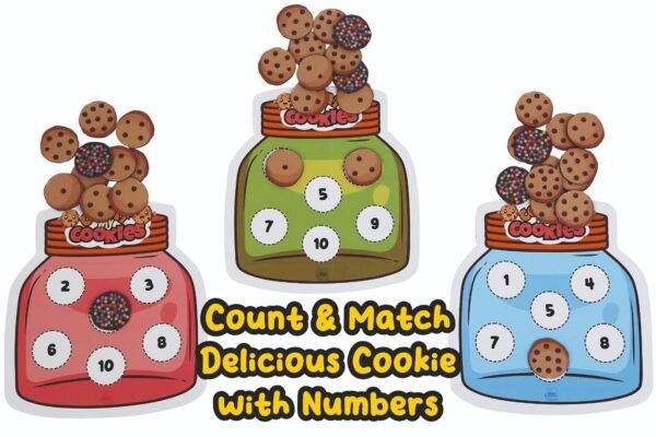 Count My Cookies – Educational Mind & Brain Game for Kids 2-8 Years, Counting Memory Puzzle, Wooden Toy for Early Math Skills - Image 6
