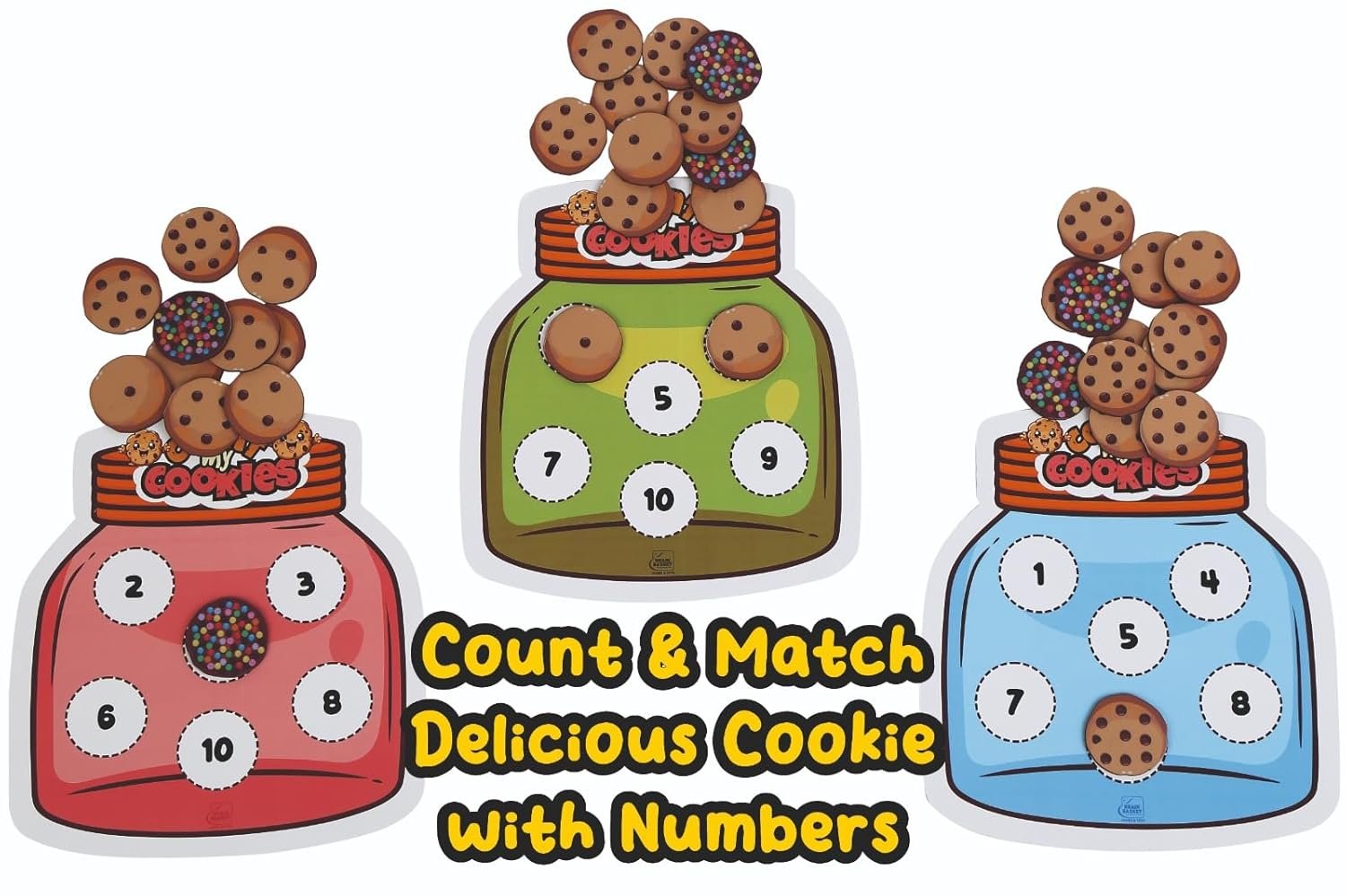 Count My Cookies – Educational Mind & Brain Game for Kids 2-8 Years, Counting Memory Puzzle, Wooden Toy for Early Math Skills - Image 6