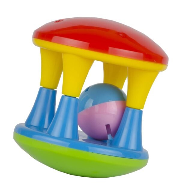 TOY FUN Damru Rattle for Infants Safe for Kids, Multicolour Age 1 Year and Above - Image 3