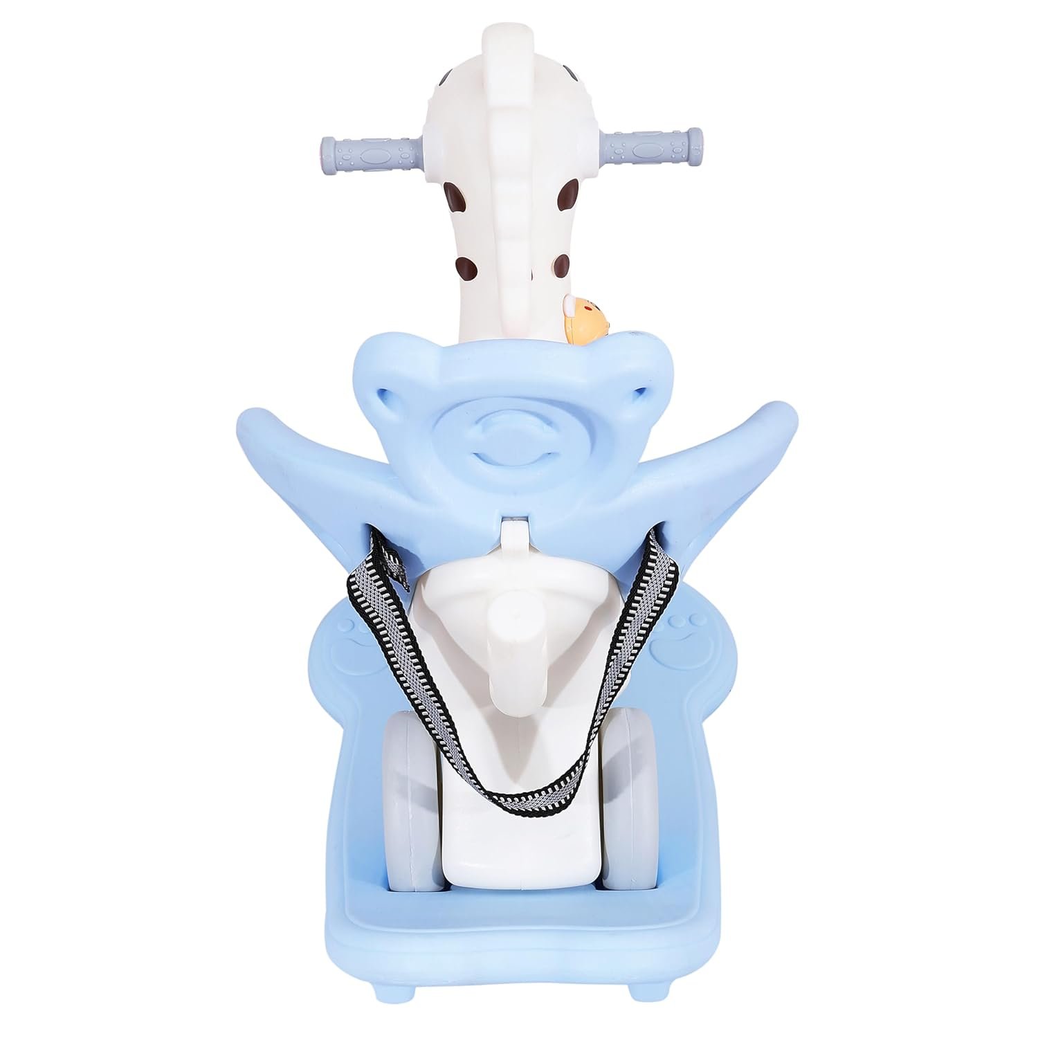 KURB 3-in-1 Ride-on Horse and Rocker for Kids | Multi-Functional | Age 12 Months - 4 Years | Sturdy and Durable | Safety Belt | Child-Safe Plastic (White) - Image 5