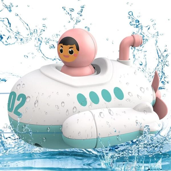 Swimming Bath Toys for Toddlers Kids Cute Floating Wind Up Water Toys for Babies 1 2 3 4 5 Years Boy Girl New Born Baby Bathtub Pool Toys Gift for Baby, Pack - 1 (Boat, 1) - Image 6