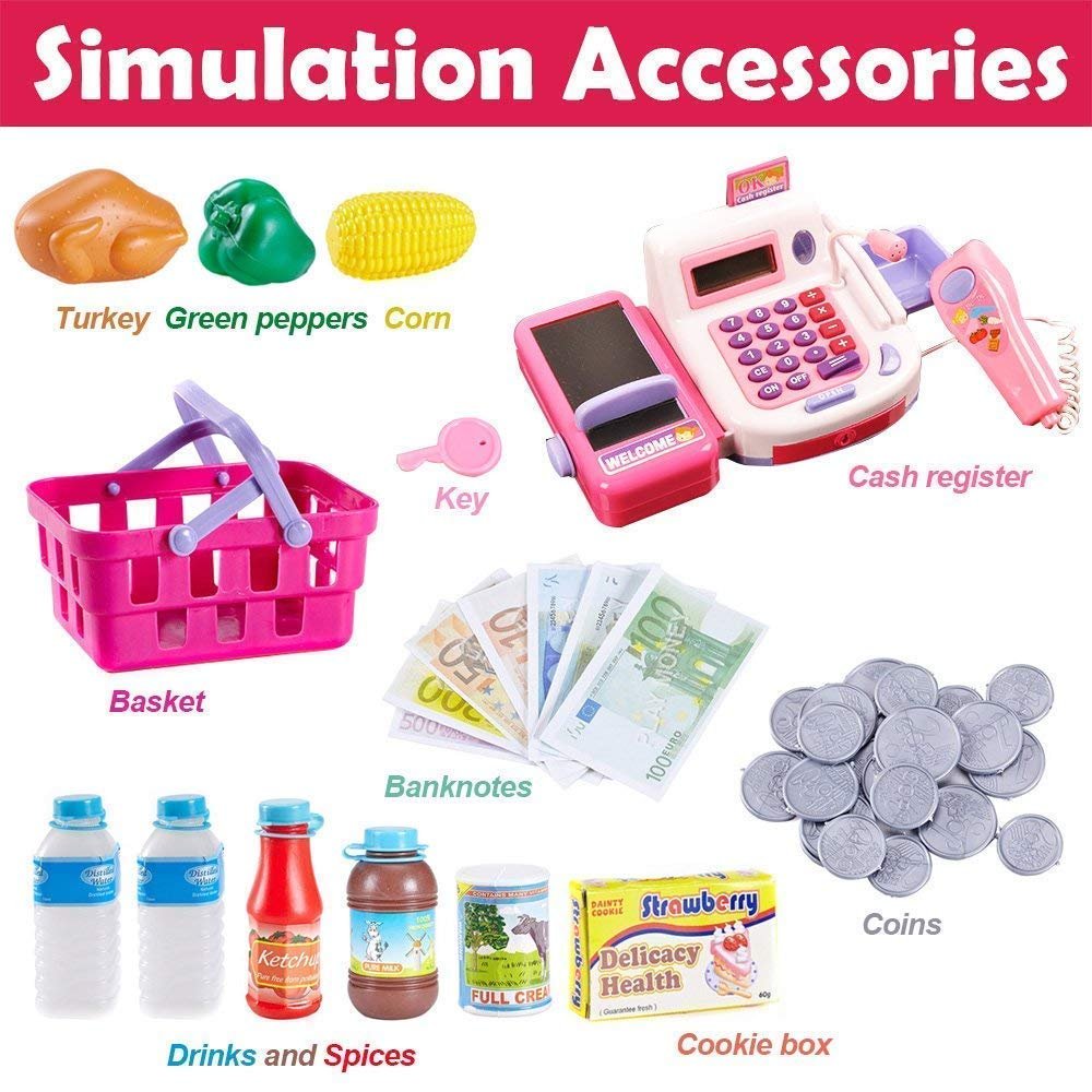 Famous Quality Plastic Electronic Cash Register Toy , Multicolour, 3 Years and Above - Image 4