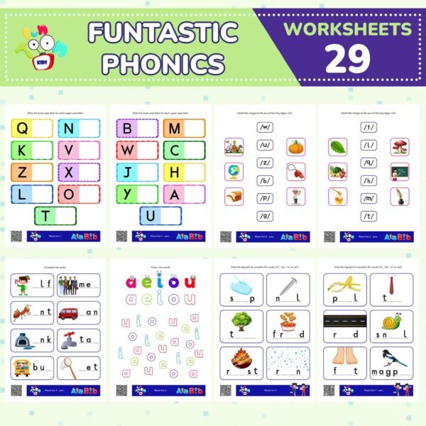 Senior KG Educational Worksheets for Kids | Covers Phonics, Maths & Concept Activity Sheets | Preschool Early Learning Worksheets for Kids 5 to 6 Years - Image 4
