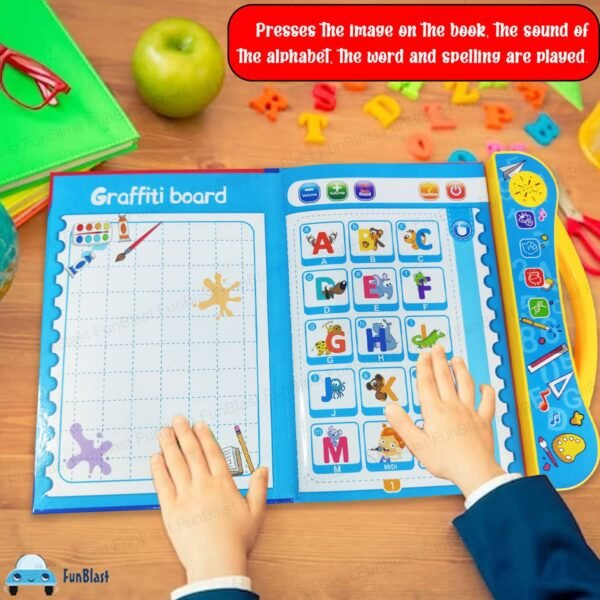 FunBlast Interactive Children Book -Musical English Educational Phonetic Learning Book for 3 + Year Kids, Boys, Toddlers (Multicolor) (Intelligence Book) - Image 3
