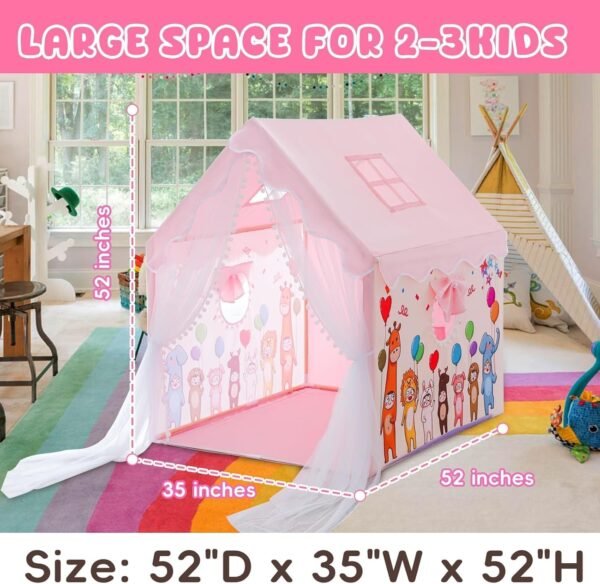 Light Weight Kids Play Tent House for 3-8 Year Old Kids Girls and Boys (7-PA) - Image 6