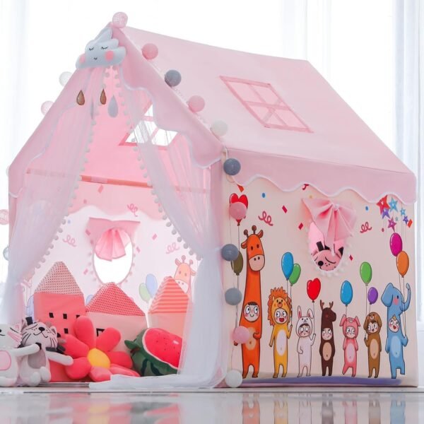 Light Weight Kids Play Tent House for 3-8 Year Old Kids Girls and Boys (7-PA) - Image 2