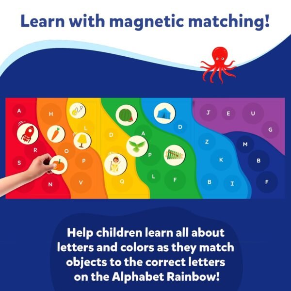 Skillmatics Magnetic Matching Activity - The Alphabet Rainbow, Preschool Learning Toy & Game for Kids, 35+ Magnetic Pieces, Gifts for Girls & Boys Ages 3, 4, 5, 6 - Image 3