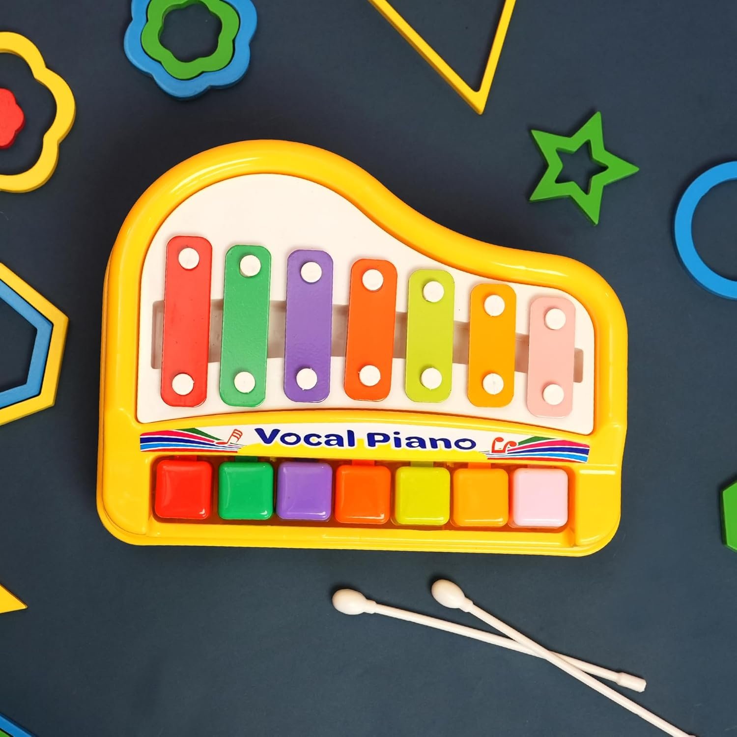 Musical Instrument Child Toys 2-5 Years Xylophone Toys for 5 + Year Old Musical Toys for 2 Year Old Children- Yellow - Image 4