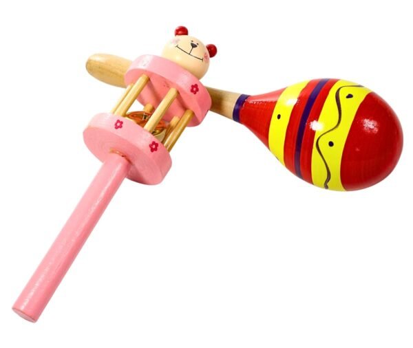 Musical Toys for Kids 1 Year Old | Ring Shakers Rattles Set for Baby | Combo Pack of 4 no - Image 5