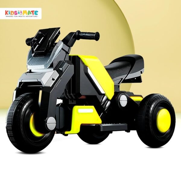 Kidsmate Hyrider 6V Electric Kids Bike with Rechargeable 6.5 Ah Battery Inbuilt Imported Motor Drive | Music Player, Front LED Light & Foot Accelerator Pedal Bike for Ages 1-4 Years - Image 2