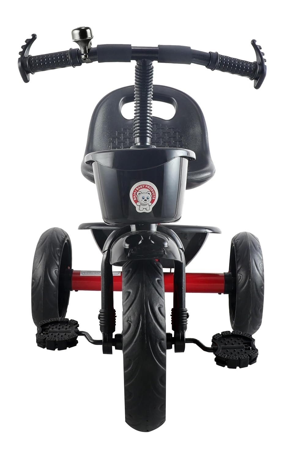 Pluto Lite Tricycle for Kids | Cycle for Kids 1-4 Years | Baby Cycle | Bicycle with Storage Basket, Cushion Seat and Seat Belt TZ-547 (Red) - Image 2