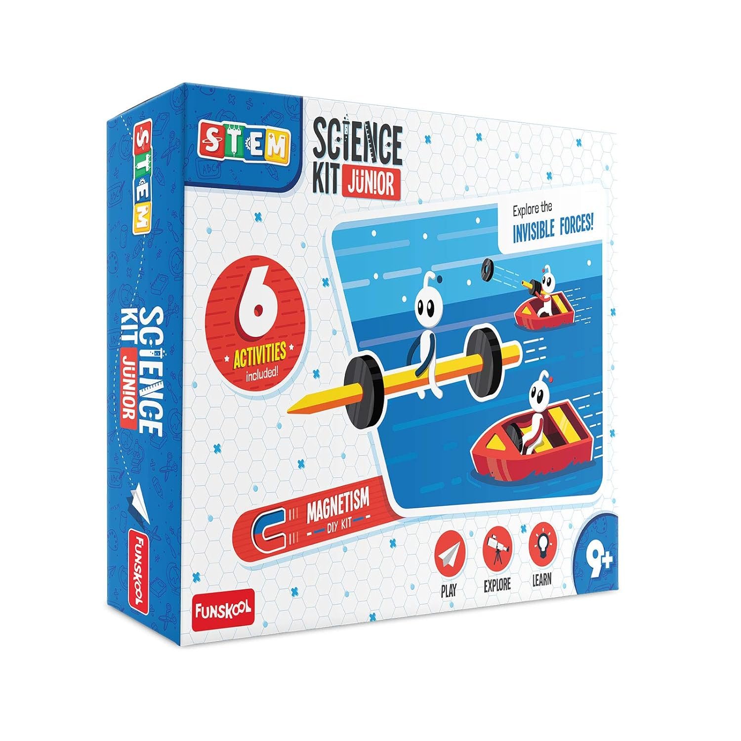 Funskool-Stem Funskool-Science Kit Junior,Educational,DIY Activity,Stem,for 9 Year Old Kids and Above,Toy