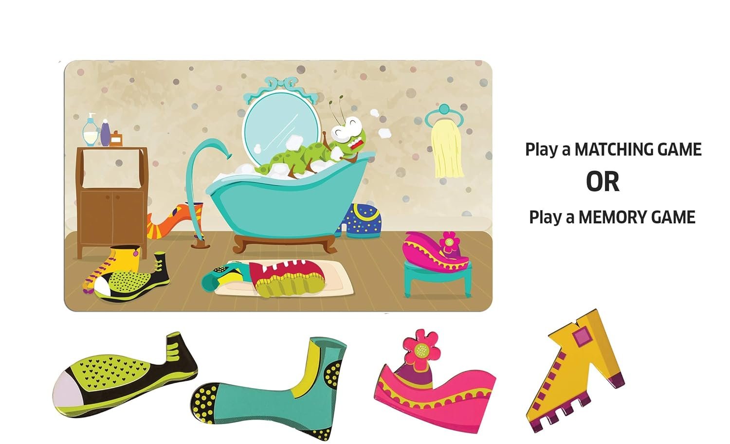 Chalk and Chuckles Caterpillar Clutter, Memory Matching Card Game, Age 3-6 Years Old Boys and Girls, Educational Gifts for Kids - Image 3