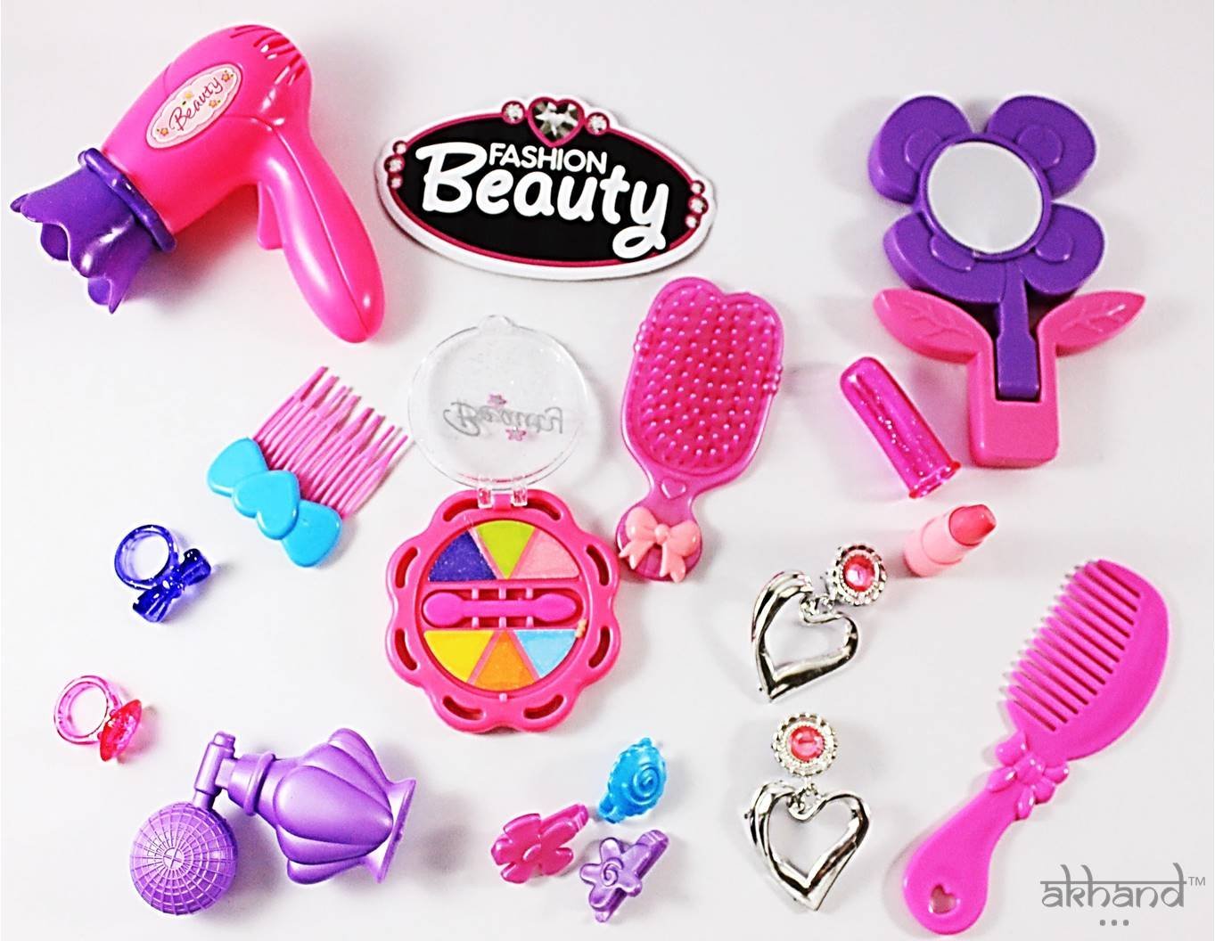 Combo Of Doctor Set And Beauty Set Toy For Kids- Multi Color - Image 6
