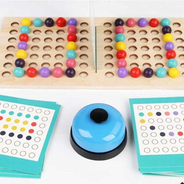 bnf® Wooden Board Bead Game Montessori Sorting Toy for 3+ Year Old Children Gifts - Image 2