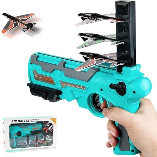 Airplane with Glider Plane|Boys Toys Age 6-8 with One-Click Ejection Airplane Game|Gifts Ideal for 4-8 Years Old Boys and Girls - Multicolor (1) - Image 2
