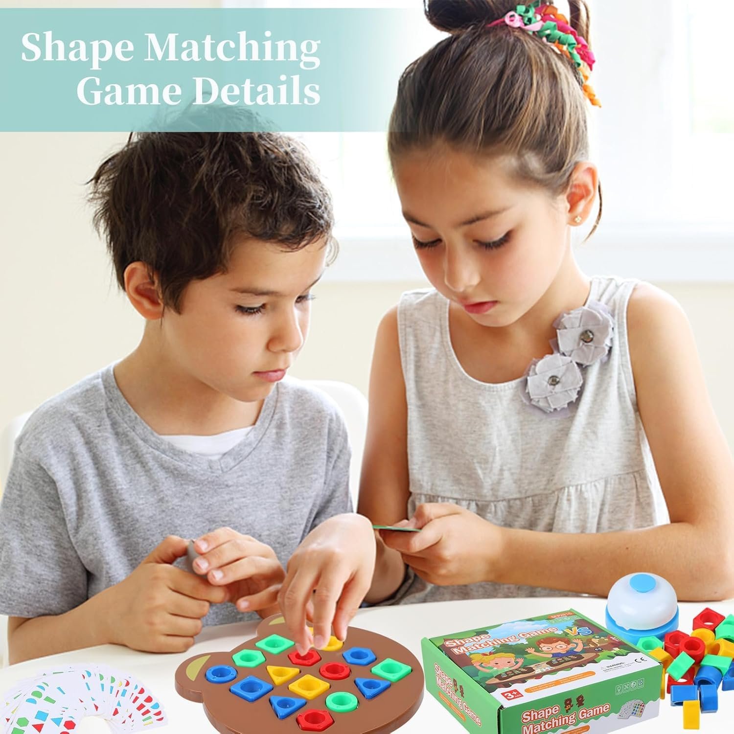 Children Learning and Educational Geomatric Shape Puzzle Game, Kids Toys for 2-5 Years Boy, Games for Baby and Toddler Board Games, Toys for 6 Year Old Boy Fun Girl Gift for Kids Zone - Image 2