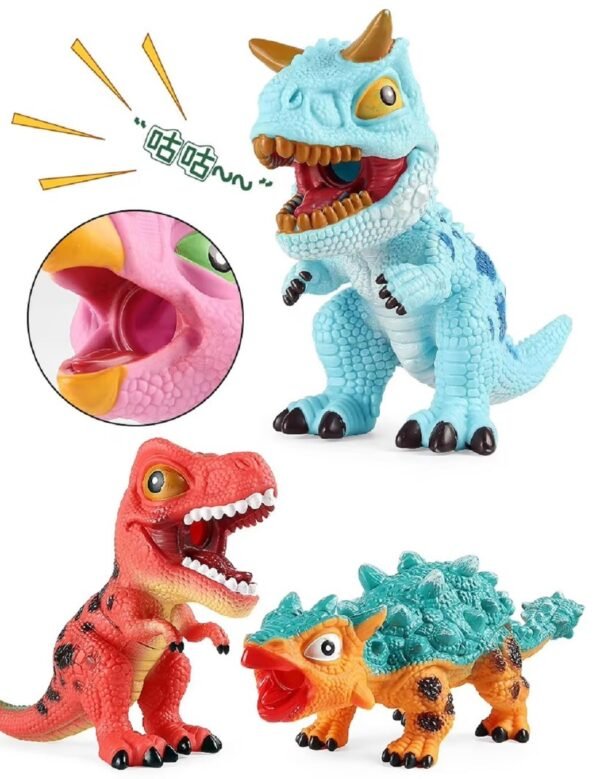 Amitasha Stygimoloch Dinosaur Toys for Kids 3-5 Years Big Size Rubber Wild Animal Figurine for Boys Girls Educational Birthday Gift for Boys & Girls – Squeeze to Hear Sound - Image 6