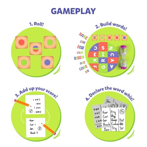Skillmatics Word Building Board Game - Muddled, Fast-Paced Word Building Game, Fun for Kids & Families, Gifts for Boys & Girls Ages 8, 9, 10, & Up - Image 4