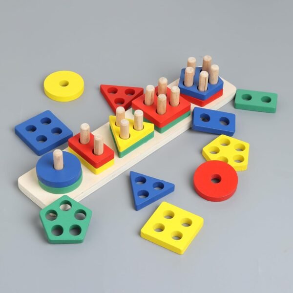 Toys for 1 2 3 Year Old Boy Girl, for Ages 2-4 0-2 Toddlers Kids Baby, 1 2 Year Old Boy Girl Birthday Gifts, Wooden Learning Puzzle Shape Sorter Toys for Toddlers 1-3