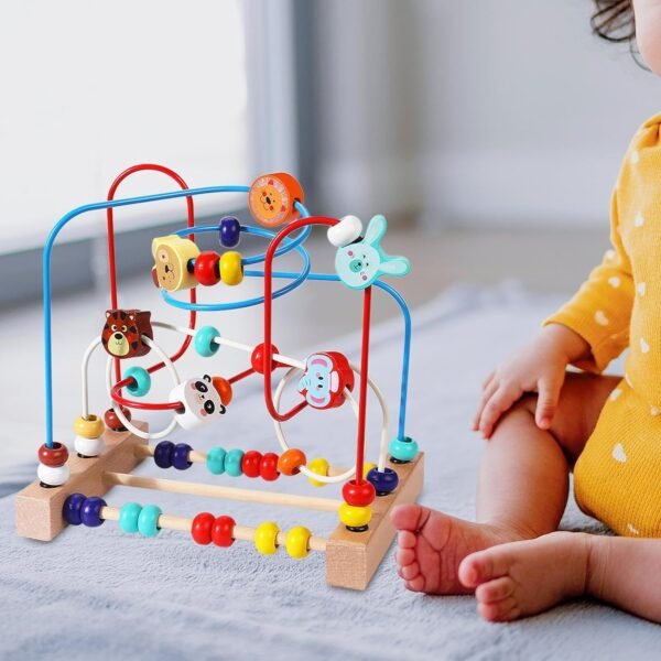 SECRET DESIRE Bead Maze Toy Birthday Gifts Puzzle Beads for Boys Girls Kids Ages 0-3 Years 22.5x22.5x15cm A|Baby|Toys for Baby|Developmental Baby Toys - Image 2