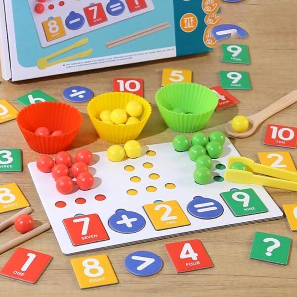 Toy Clip Bead Game Fine Motor Skill Toy Montessori Toy for Children Kindergarten