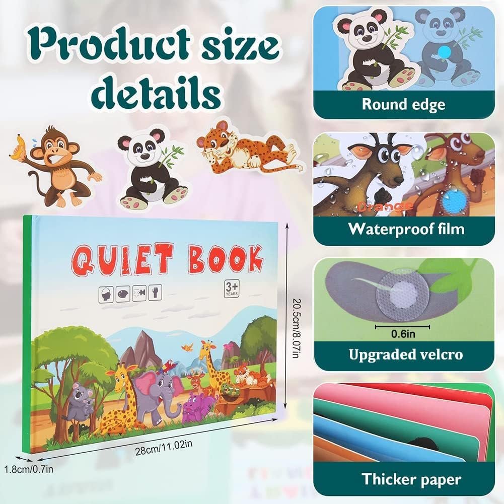 Normie Montessori Quiet Book for Toddlers, Preschool Activity Book for 2 Year Old, Educational Busy Book with Numbers for Kids Learning (Numbers) - Image 5
