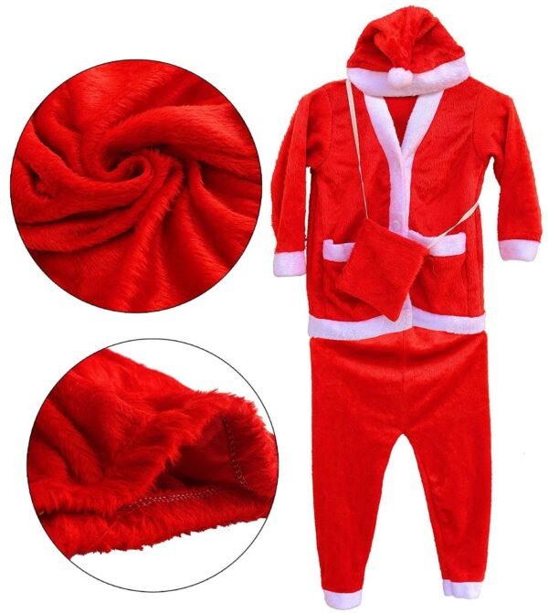 (1-2) Years Santa Dresses for Your Kids, Girls & Boys Wearing in Silk Fibre - Image 2