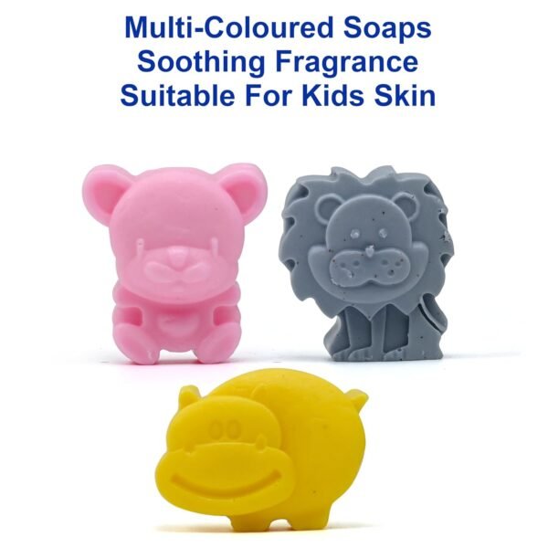 3Pcs Kids Animal Soap Combo | Goat Milk & Natural Oils for Gentle Skin Care | Paraben & SLS Free Handmade Natural Kids Soap with Assorted Fragrances - Image 3